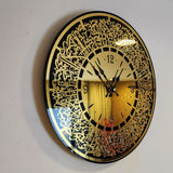 Ayatal Kursi Wall Clock Black Gold