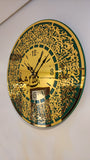 Ayatal Kursi Wall Clock Green Gold